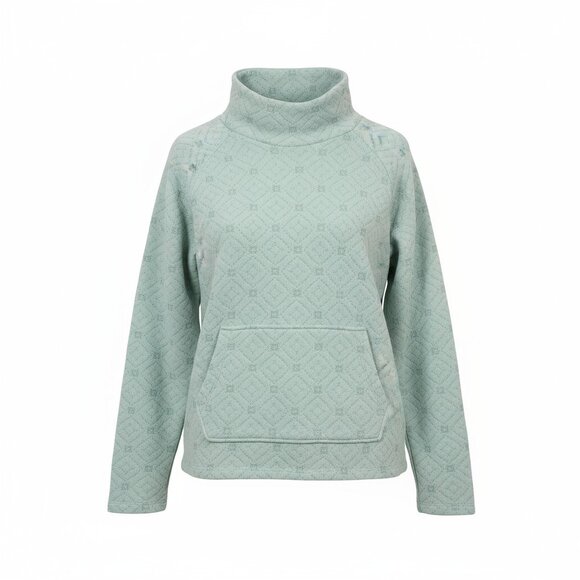 Eddie Bauer Tops - Eddie Bauer Mint Green Fleece Pullover | Cowl Neck Top w/ Pocket. Size: M